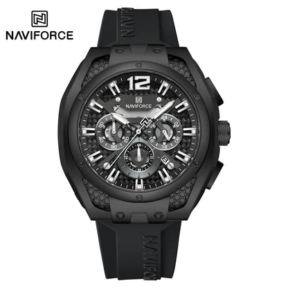 ⌚🔥Relógio Masculino NAVIFORCE NF8063 – Esportivo, Cronógrafo, Pulseira Silicone