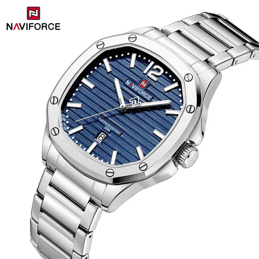 ⌚✨Relógio Masculino NAVIFORCE NF9243S – Elegância e Durabilidade em Aço Inoxidável