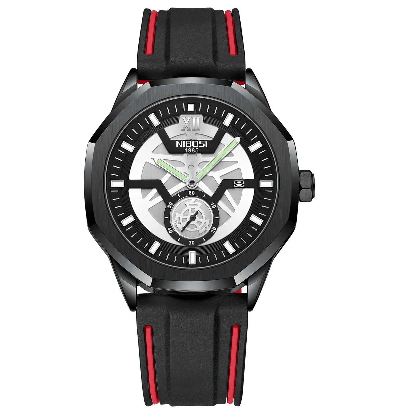 🕰️✨Relógio Masculino NIBOSI 2518 ⌚ Luxo com Pulseira em Aço Inoxidável | Cronógrafo + Resistente e Sofisticado