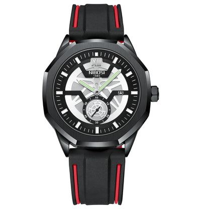 🕰️✨Relógio Masculino NIBOSI 2518 ⌚ Luxo com Pulseira em Aço Inoxidável | Cronógrafo + Resistente e Sofisticado