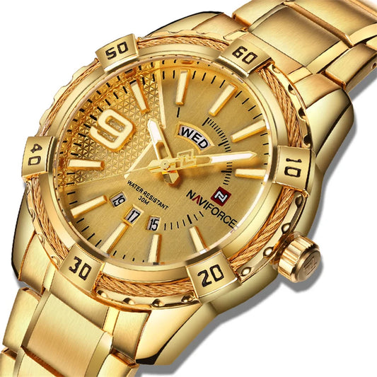 ⌚ Relógio Masculino NAVIFORCE NF9117S – Elegância Robusta com Funcionalidade Total