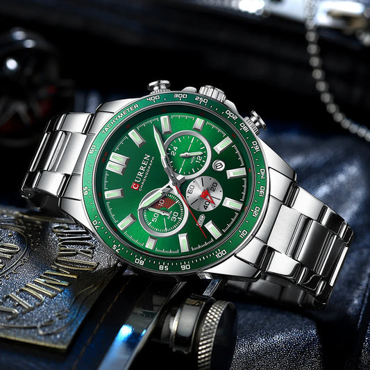 Relógio CURREN 8418 Masculino ⌚ Esportivo e Elegante