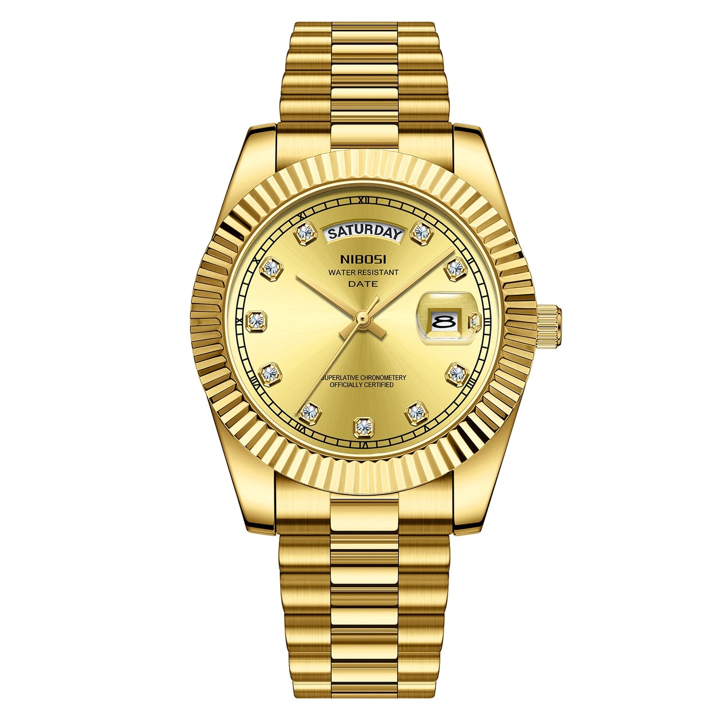 ⌚ Relógio NIBOSI 2627 Luxo Masculino Resistente a Choques 3ATM