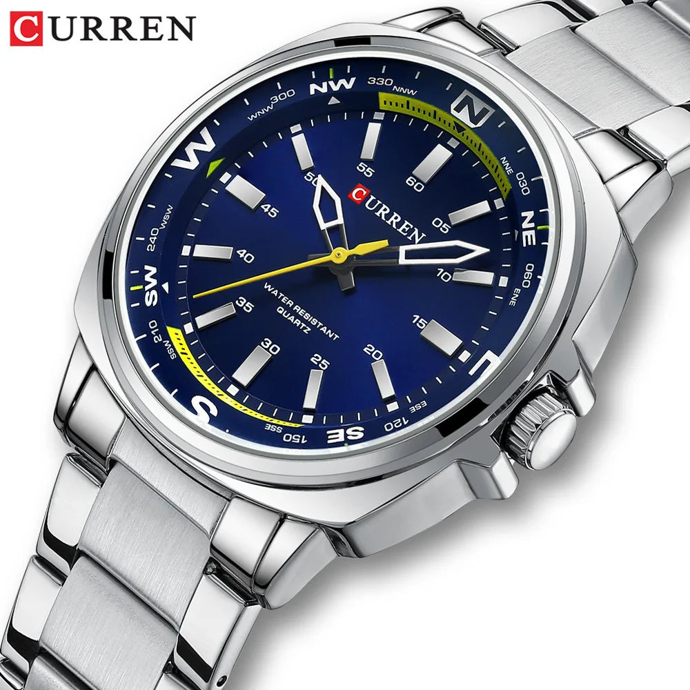 ⌚ Relógio Curren Modelo 8455 – Estilo Casual com Resistência e Elegância! 🔥