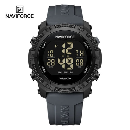 ⌚ Relógio Digital NAVIFORCE NF7104 Esportivo Masculino com Pulseira de Silicone – 5ATM