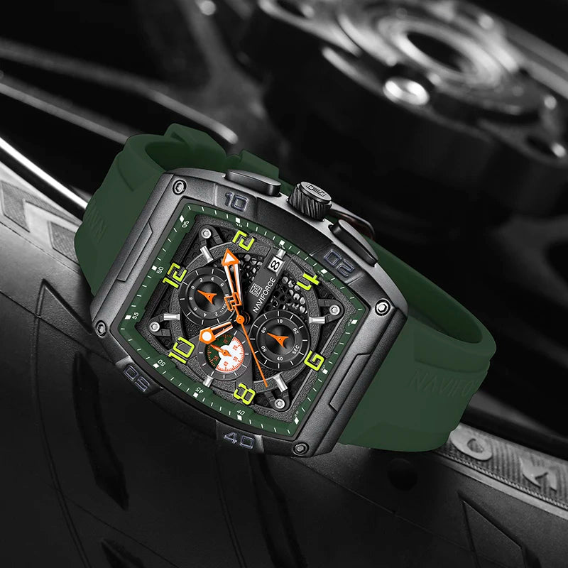 ⌚🔥Relógio Masculino NAVIFORCE NF8052 – Esportivo, Estiloso e Resistente à Água 💪🏽