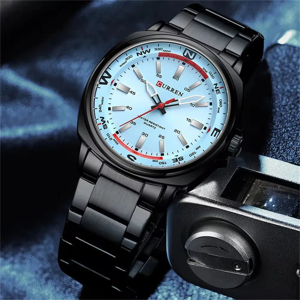 ⌚ Relógio Curren Modelo 8455 – Estilo Casual com Resistência e Elegância! 🔥