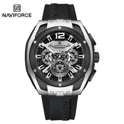 ⌚🔥Relógio Masculino NAVIFORCE NF8063 – Esportivo, Cronógrafo, Pulseira Silicone