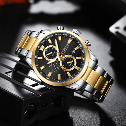 ⌚ Relógio Curren 8445 Moda e Casual Cronógrafo Quartzo 3ATM