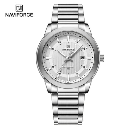 ⌚ Relógio NAVIFORCE 8029 Quartzo Aço Inoxidável Esporte 3ATM