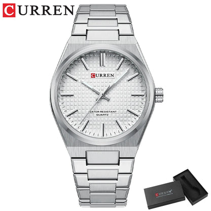 ⌚Relógio CURREN 8439 Masculino ⌚ Estilo Clássico com Ponteiros Luminosos