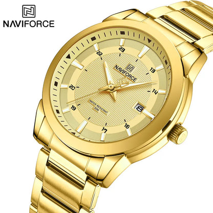 ⌚ Relógio NAVIFORCE 8029 Quartzo Aço Inoxidável Esporte 3ATM