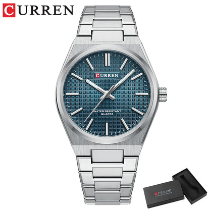 ⌚Relógio CURREN 8439 Masculino ⌚ Estilo Clássico com Ponteiros Luminosos