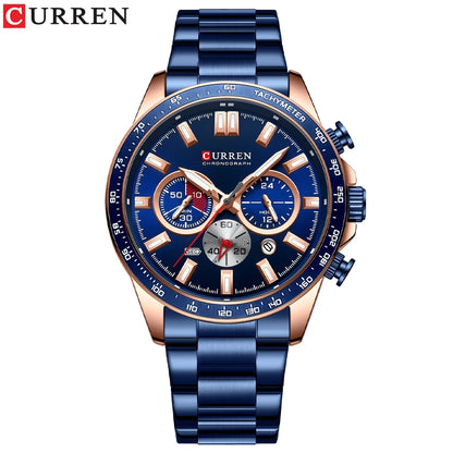 Relógio CURREN 8418 Masculino ⌚ Esportivo e Elegante