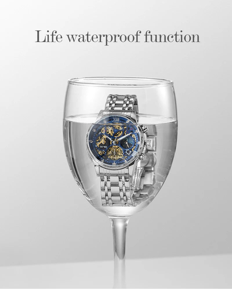 Relógio SKMEI 9058 Masculino ⌚ Luxo e Casual