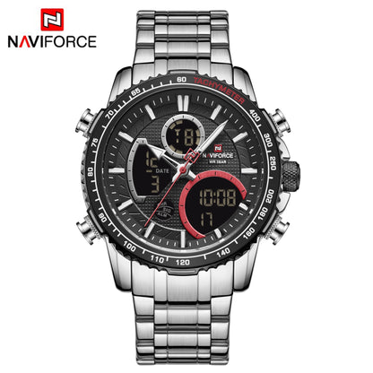 NAVIFORCE NF9182 Quartz Digital Stainless Steel 3ATM Watch