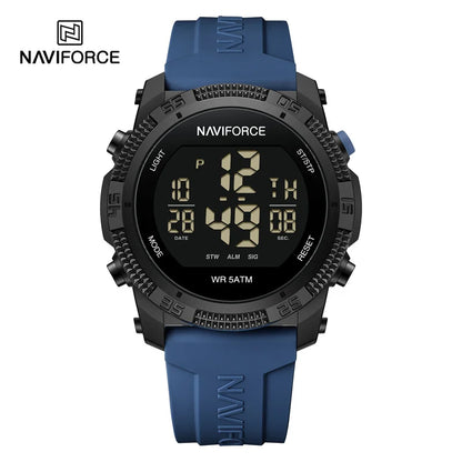 ⌚ Relógio Digital NAVIFORCE NF7104 Esportivo Masculino com Pulseira de Silicone – 5ATM