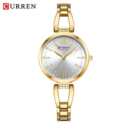 Relógio Curren 9092 Quartzo Aço Inoxidável Resistente 3ATM