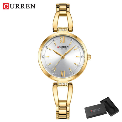 Relógio Curren 9092 Quartzo Aço Inoxidável Resistente 3ATM