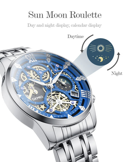 Relógio SKMEI 9058 Masculino ⌚ Luxo e Casual