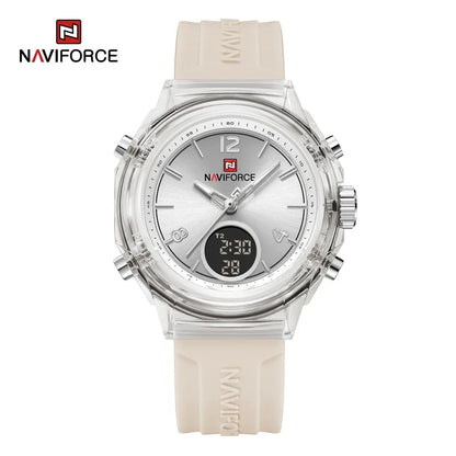 ⌚💖Relógio Feminino NAVIFORCE NF7109 – Esportivo, Casual e à Prova d’Água com Alarme e Luz