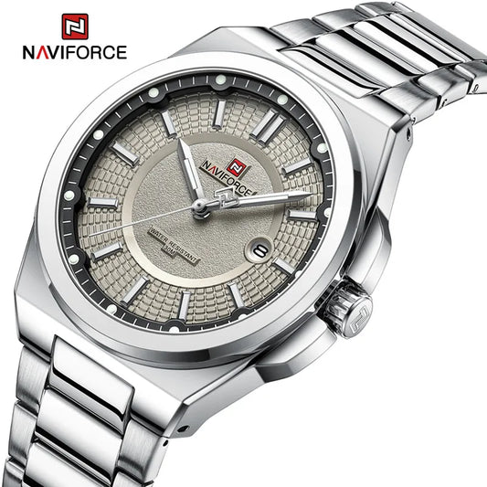Relógio NAVIFORCE 9212 Quartzo Aço Inoxidável Esporte 3ATM