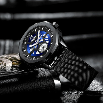 🕰️✨Relógio Masculino NIBOSI 2518 ⌚ Luxo com Pulseira em Aço Inoxidável | Cronógrafo + Resistente e Sofisticado