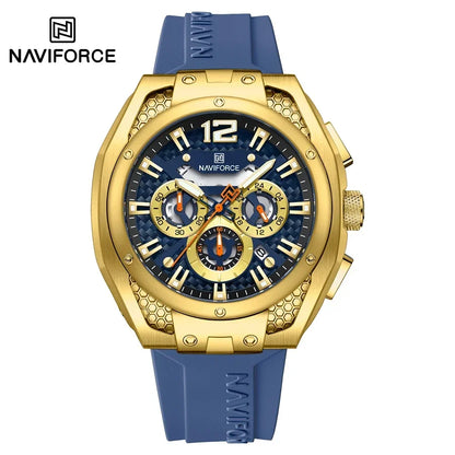 ⌚🔥Relógio Masculino NAVIFORCE NF8063 – Esportivo, Cronógrafo, Pulseira Silicone