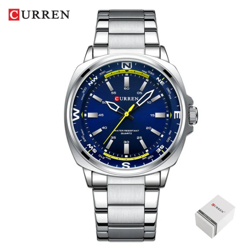 ⌚ Relógio Curren Modelo 8455 – Estilo Casual com Resistência e Elegância! 🔥
