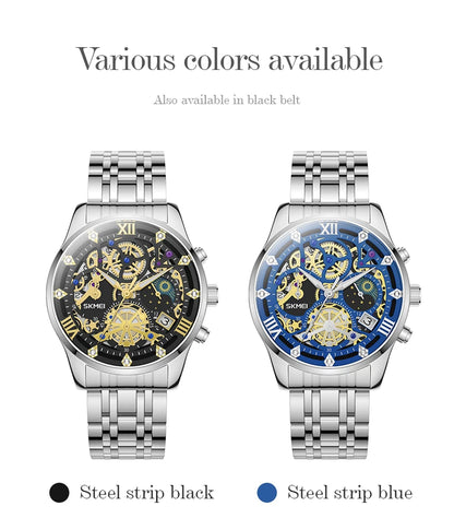 Relógio SKMEI 9058 Masculino ⌚ Luxo e Casual