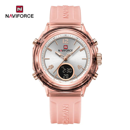 ⌚💖Relógio Feminino NAVIFORCE NF7109 – Esportivo, Casual e à Prova d’Água com Alarme e Luz