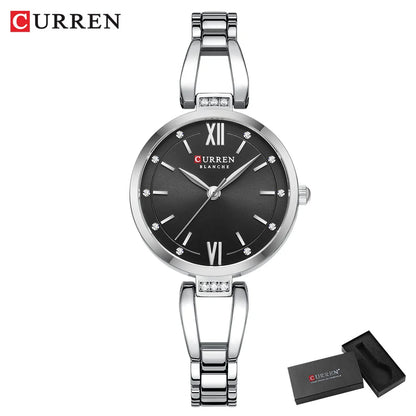 Relógio Curren 9092 Quartzo Aço Inoxidável Resistente 3ATM