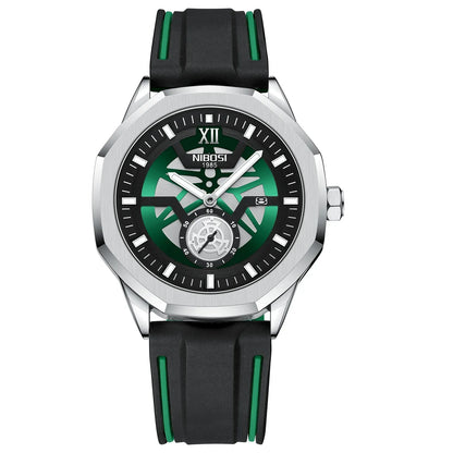 🕰️✨Relógio Masculino NIBOSI 2518 ⌚ Luxo com Pulseira em Aço Inoxidável | Cronógrafo + Resistente e Sofisticado
