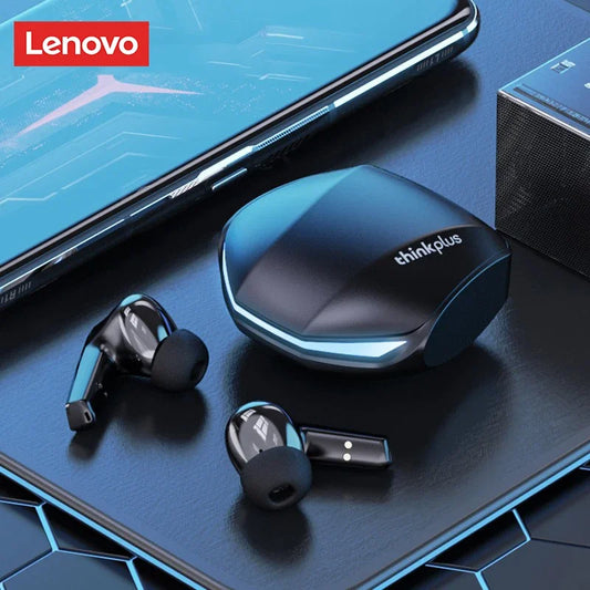 Kit com 5 Fones Lenovo GM2 Pro 🎮 Fones Bluetooth 5.3 TWS com Microfone – Som Hi-Fi para Jogos, Chamadas e Música