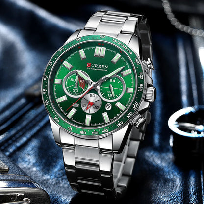Relógio CURREN 8418 Masculino ⌚ Esportivo e Elegante