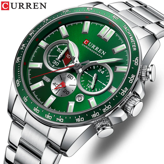 Relógio CURREN 8418 Masculino ⌚ Esportivo e Elegante