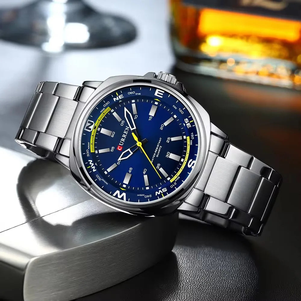 ⌚ Relógio Curren Modelo 8455 – Estilo Casual com Resistência e Elegância! 🔥