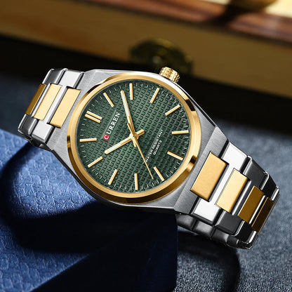 ⌚Relógio CURREN 8439 Masculino ⌚ Estilo Clássico com Ponteiros Luminosos
