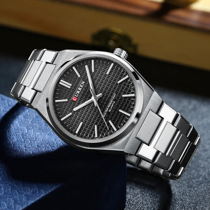 ⌚Relógio CURREN 8439 Masculino ⌚ Estilo Clássico com Ponteiros Luminosos