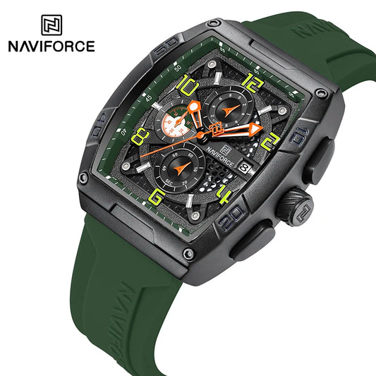 ⌚🔥Relógio Masculino NAVIFORCE NF8052 – Esportivo, Estiloso e Resistente à Água 💪🏽