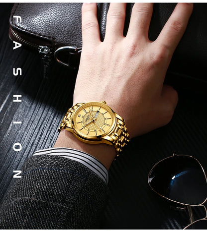 🕰️✨Relógio Masculino NIBOSI 2381 ⌚ Luxo e Estilo Clássico | Ponteiros Luminosos + Data Automática