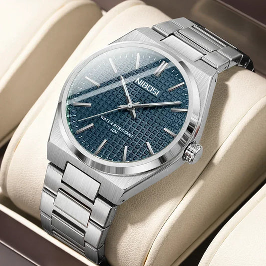 ⌚ Relógio NIBOSI 2663 – Luxo Simples com Design Quadrado ✨🕶️