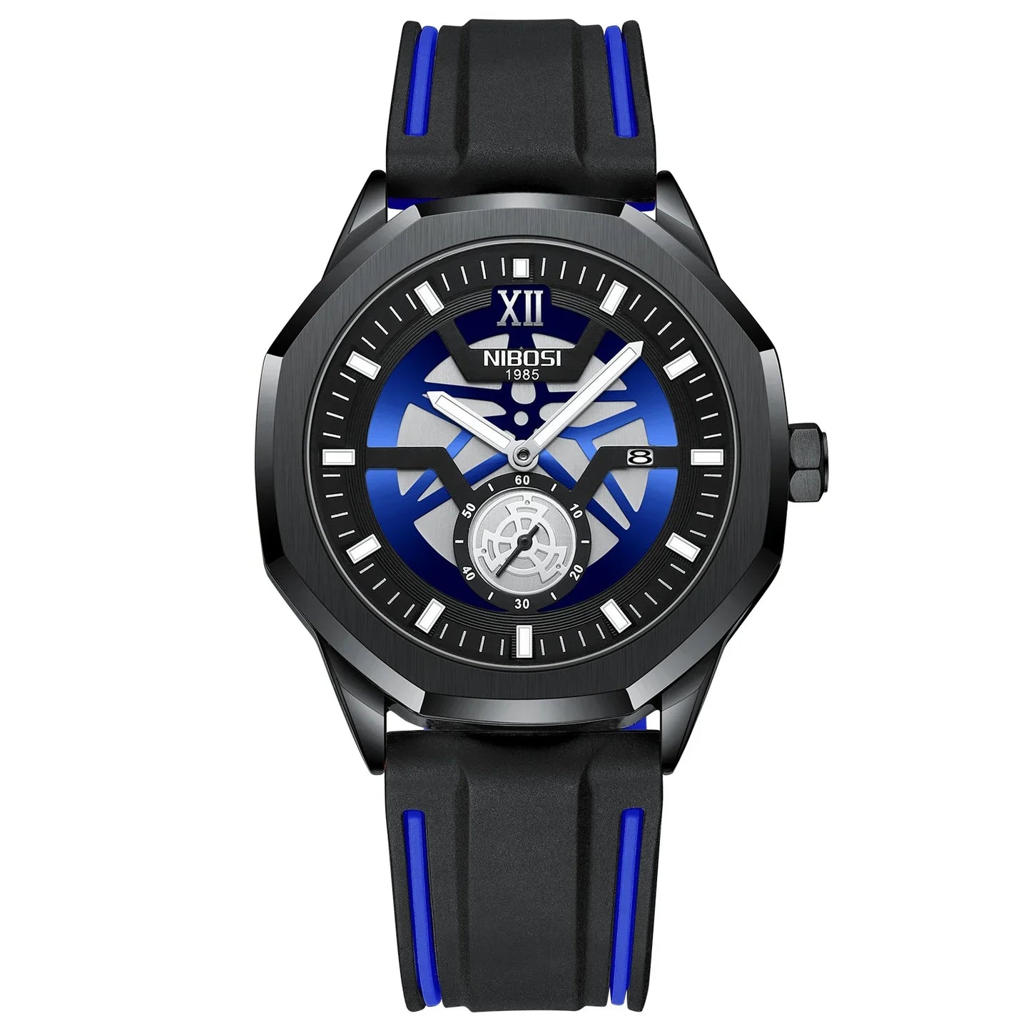🕰️✨Relógio Masculino NIBOSI 2518 ⌚ Luxo com Pulseira em Aço Inoxidável | Cronógrafo + Resistente e Sofisticado